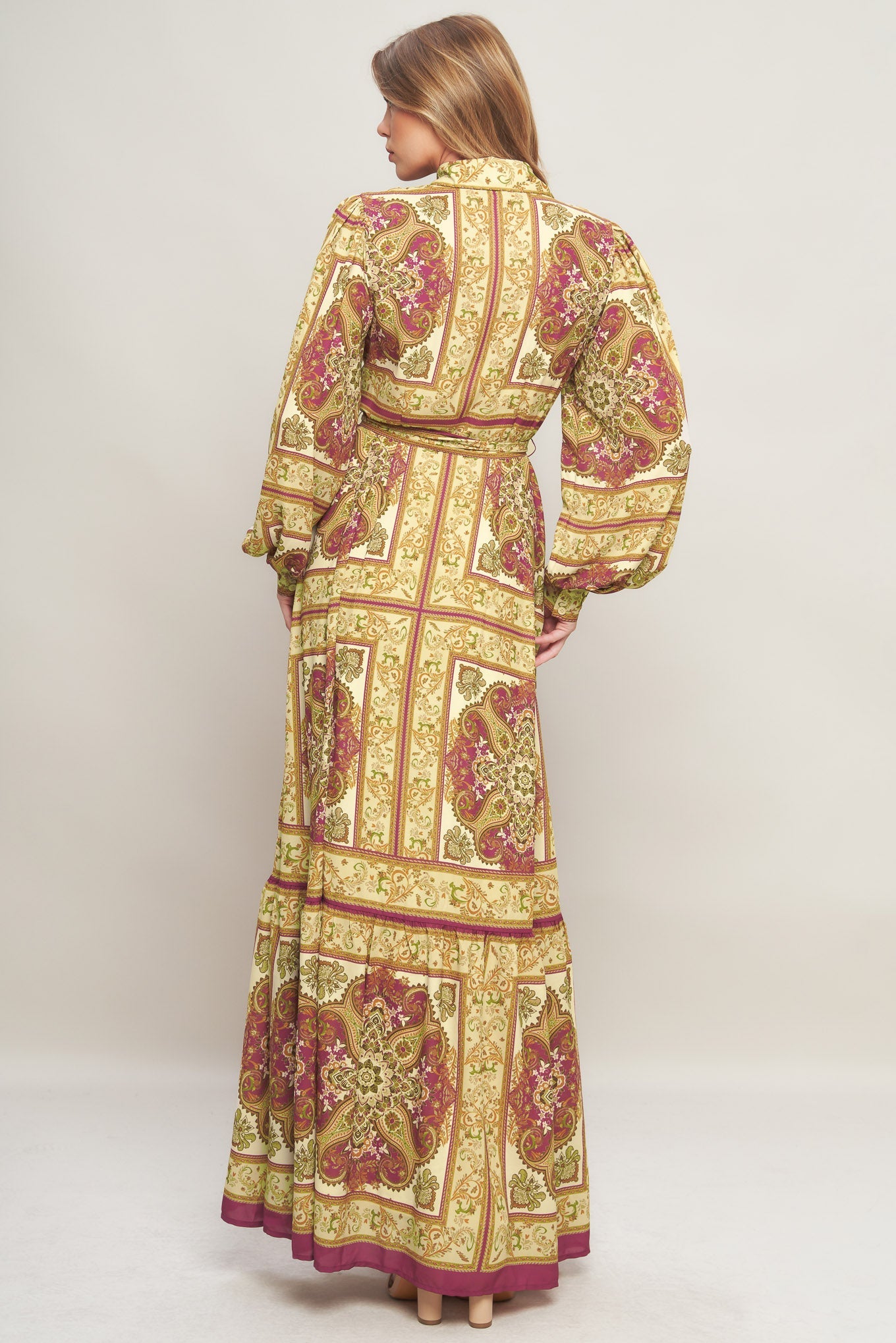 ROYAL BOHO ENERGY WOVEN MAXI DRESS - MaraFormigone