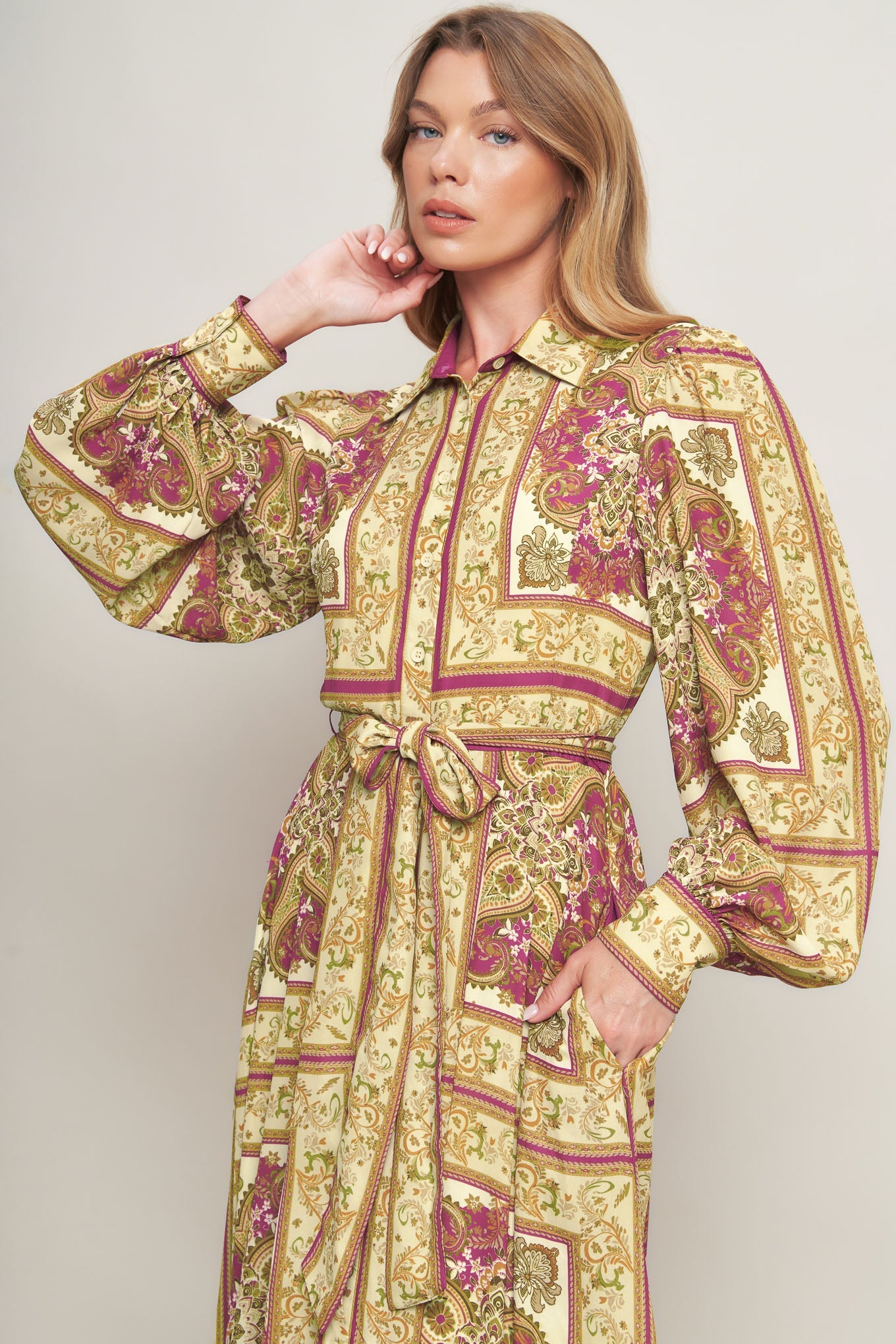 ROYAL BOHO ENERGY WOVEN MAXI DRESS - MaraFormigone