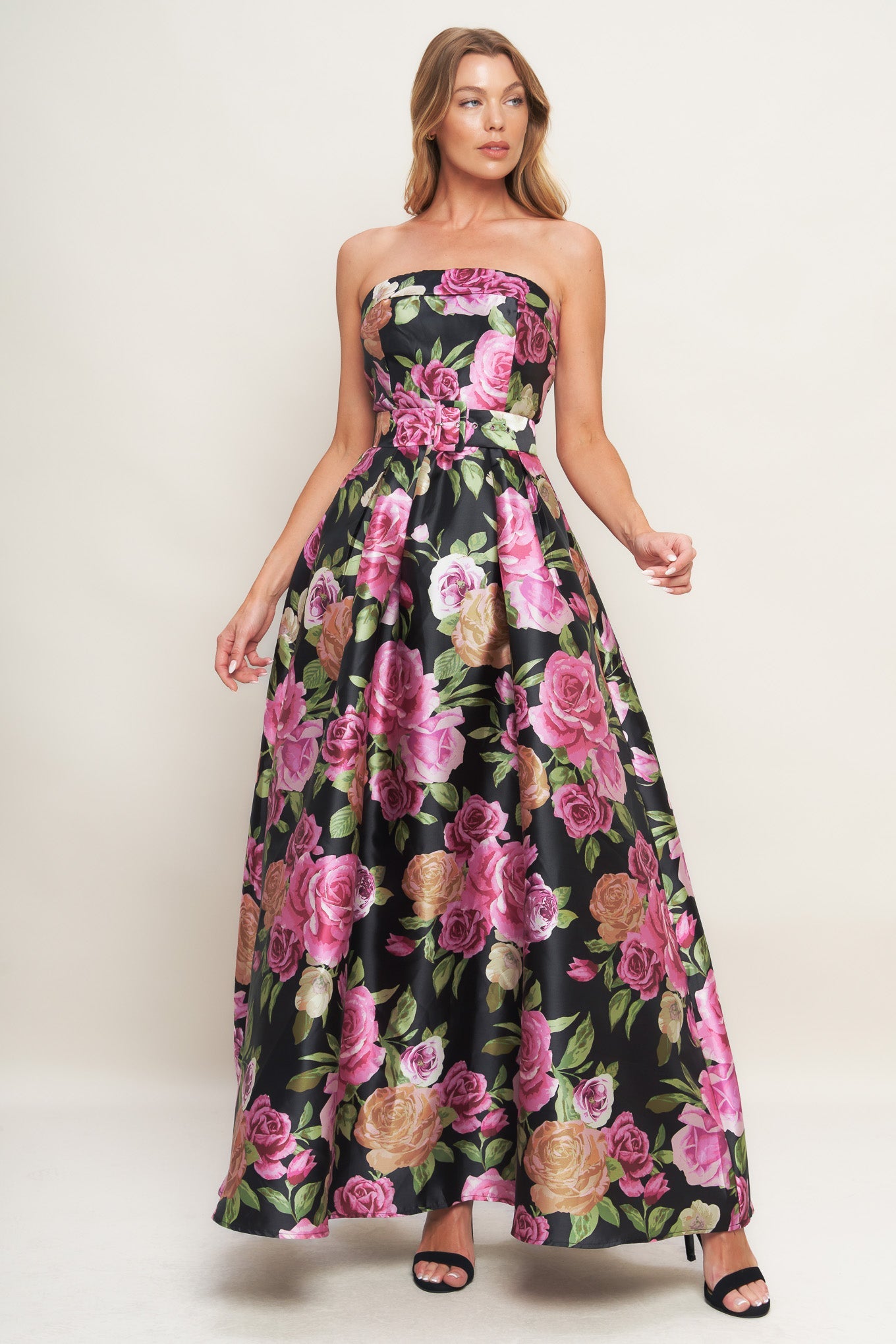 GLAMOUR GARDEN WOVEN MAXI DRESS - MaraFormigone
