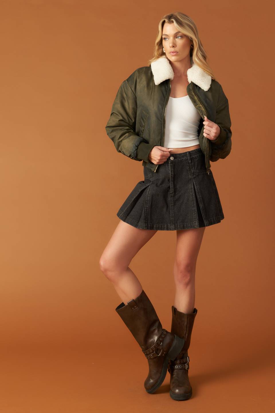 JAQUETA BOMBER TRANCE TECIDA