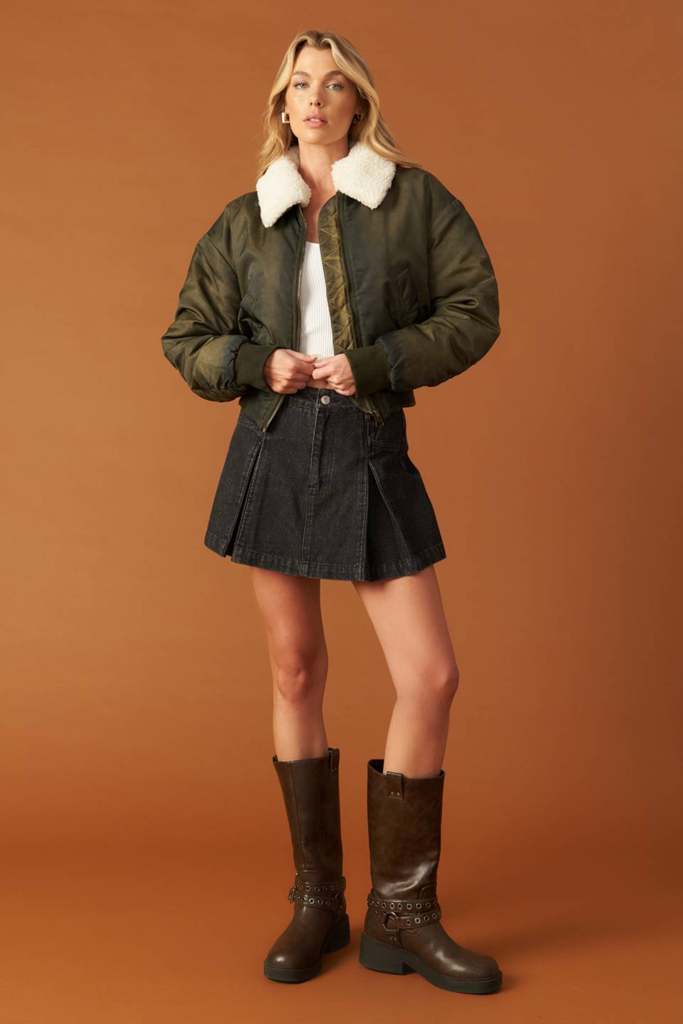 JAQUETA BOMBER TRANCE TECIDA