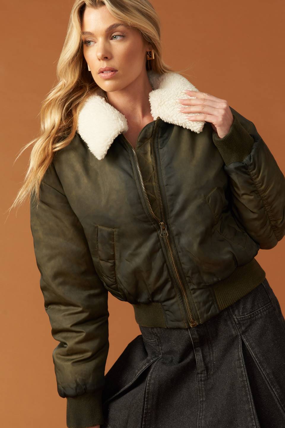 JAQUETA BOMBER TRANCE TECIDA