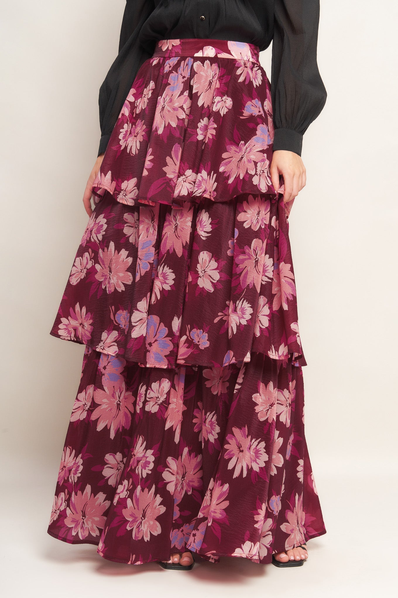 GARDEN ROMANCE WOVEN MAXI SKIRT - MaraFormigone