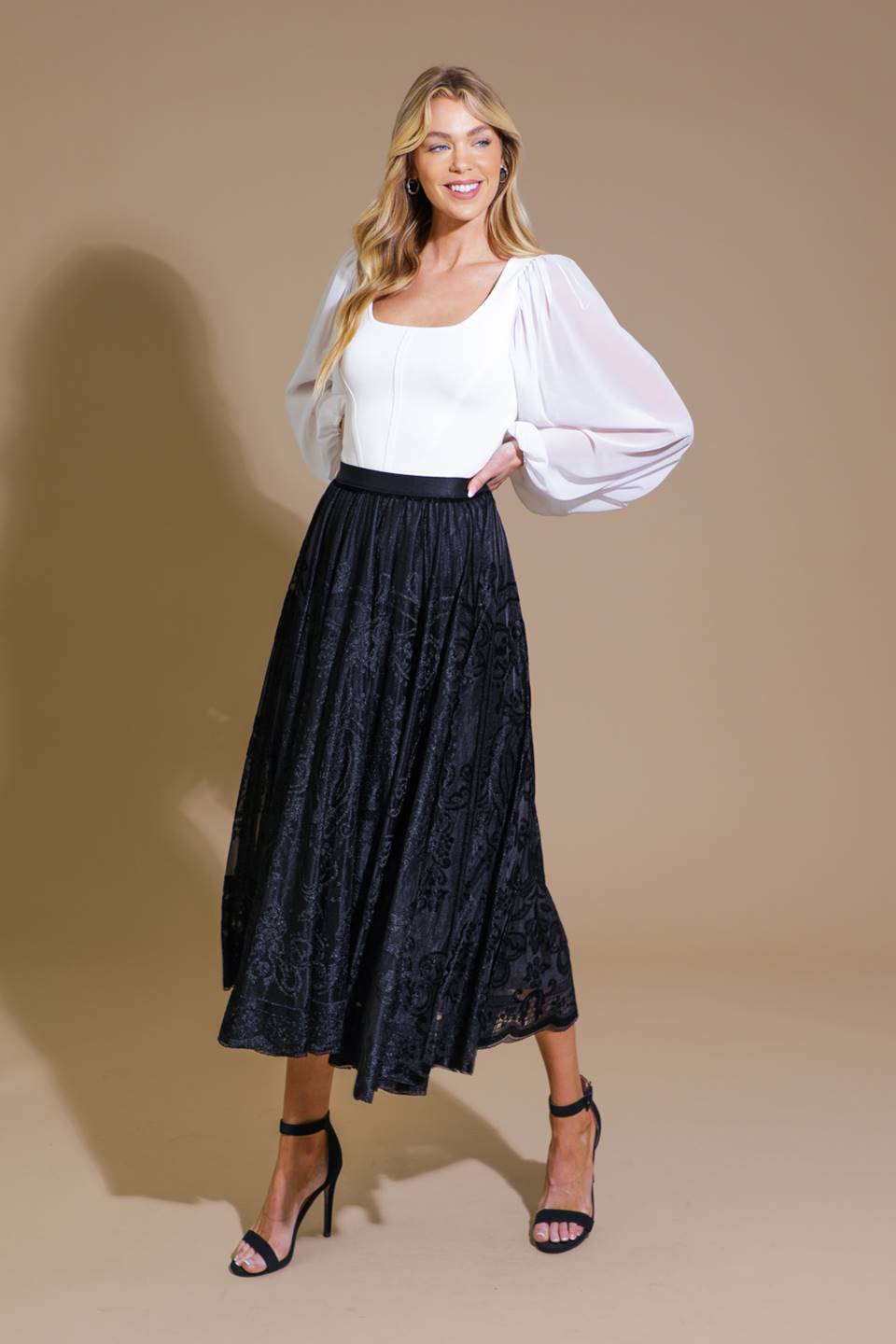 EASE MY MIND VELVET MIDI SKIRT - MaraFormigone