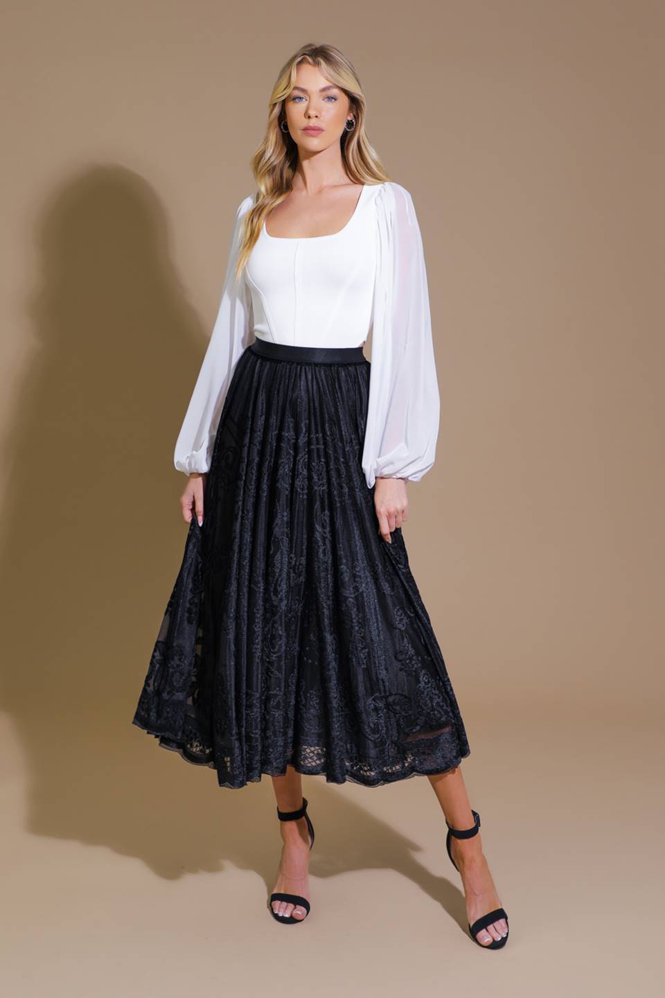 EASE MY MIND VELVET MIDI SKIRT - MaraFormigone