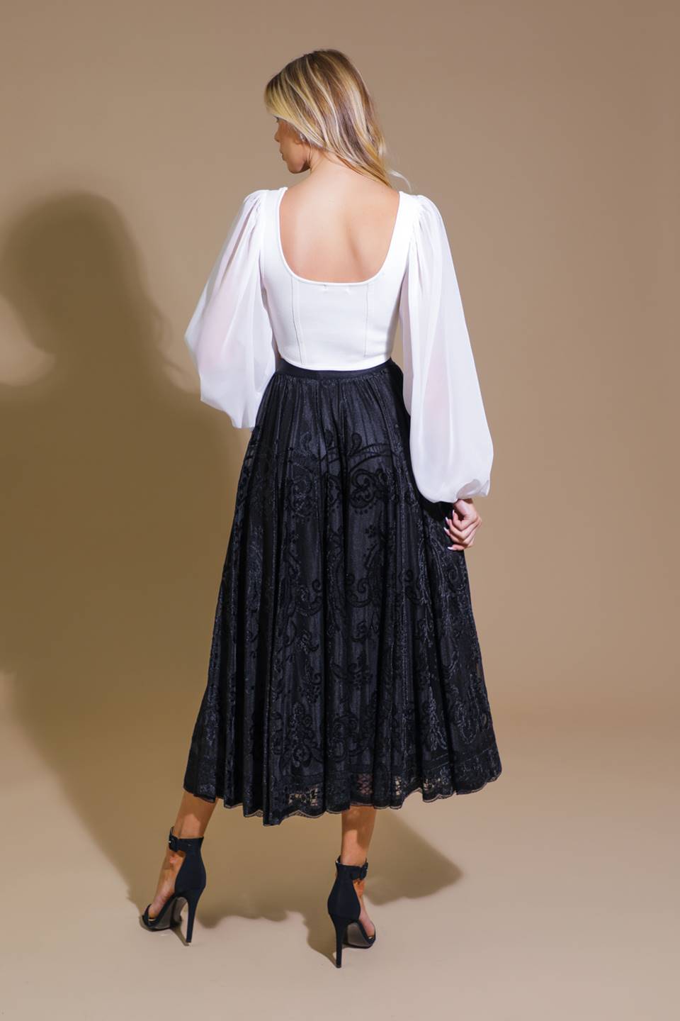 EASE MY MIND VELVET MIDI SKIRT - MaraFormigone