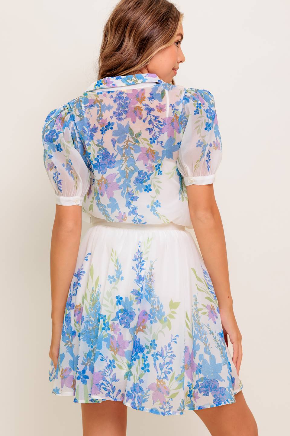 SUNSET SAIL WOVEN MINI FULL SKIRT - MaraFormigone