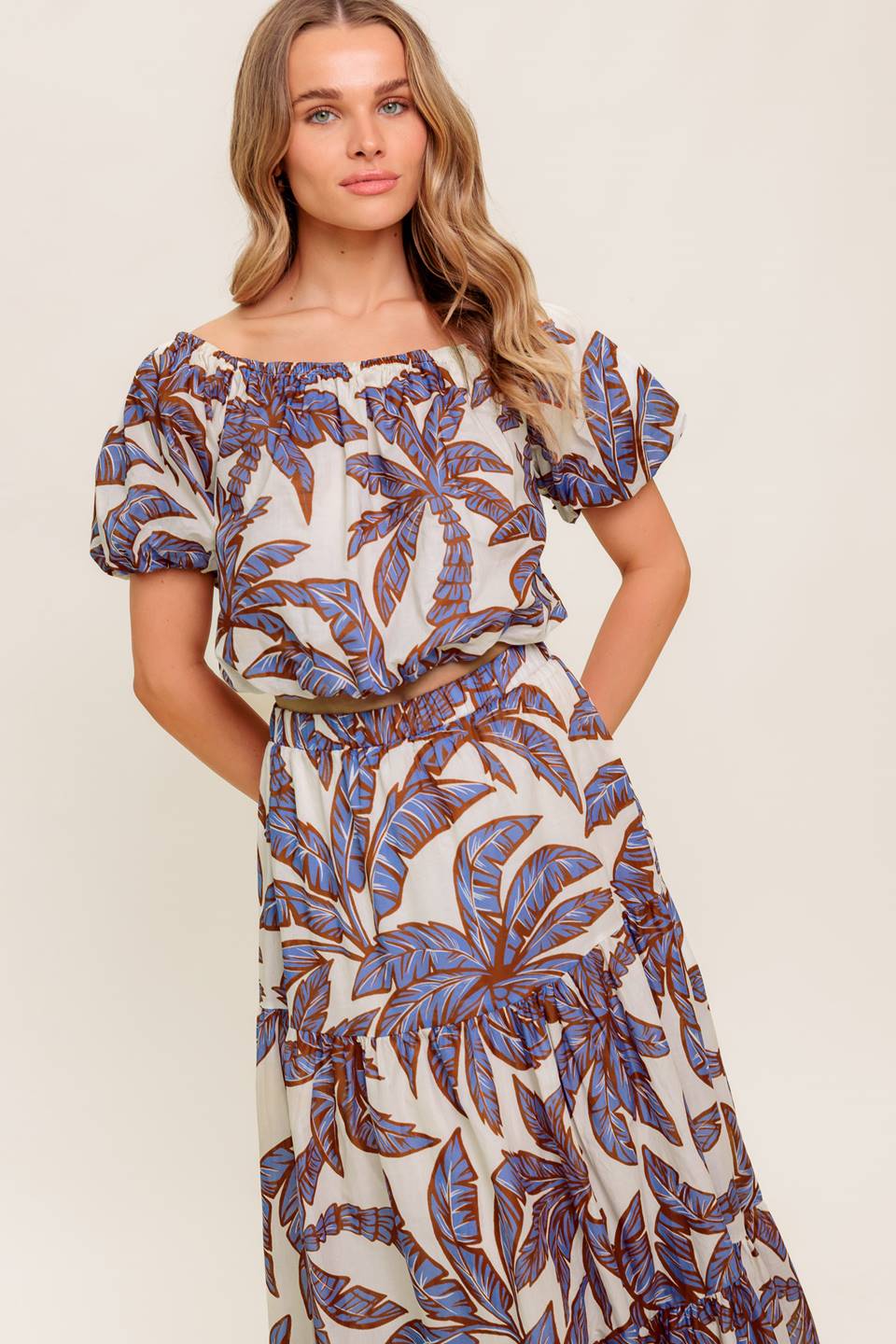 SAIA MAXI TECIDA PETAL WALTZ