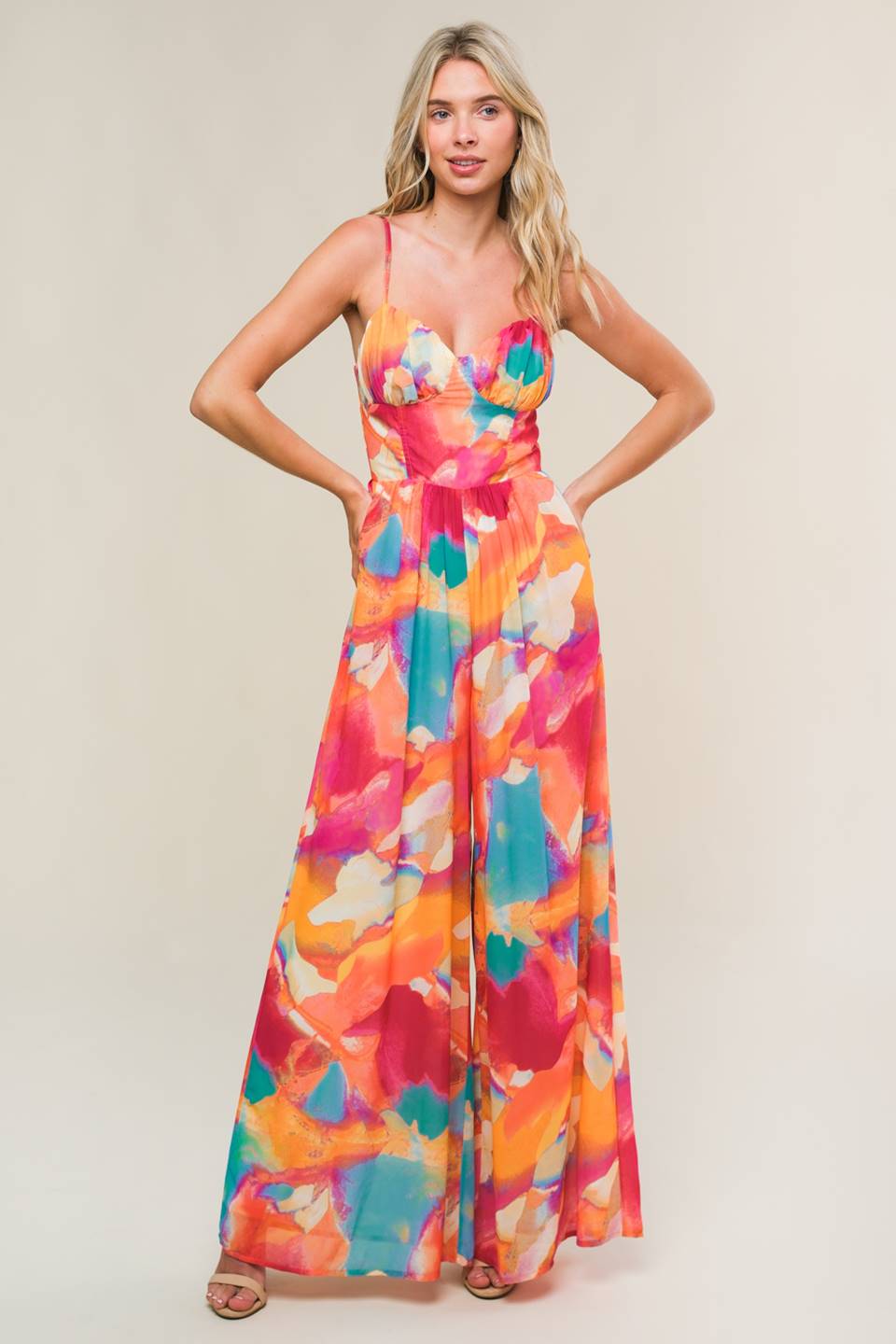 SWEETEST STYLE WOVEN JUMPSUIT - MaraFormigone