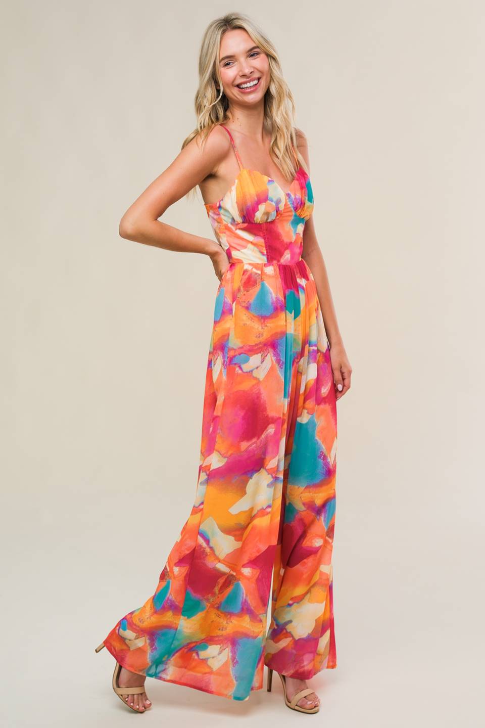 SWEETEST STYLE WOVEN JUMPSUIT - MaraFormigone