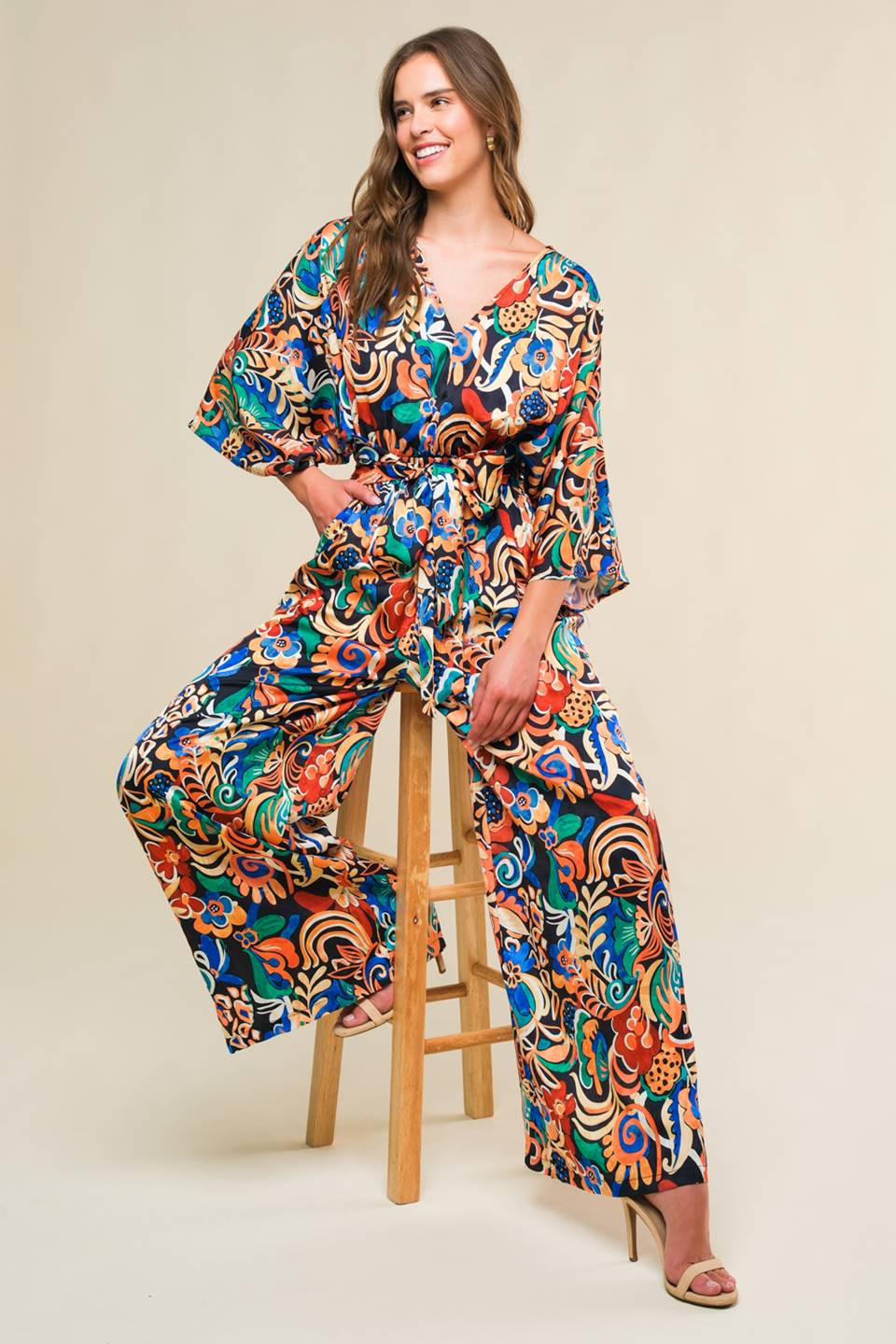 SKYLINE GRACE WOVEN JUMPSUIT - MaraFormigone