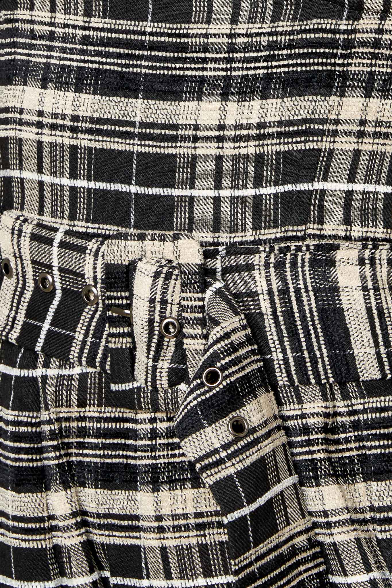 MACACÃO XADREZ TECIDO DUNA DE AREIA