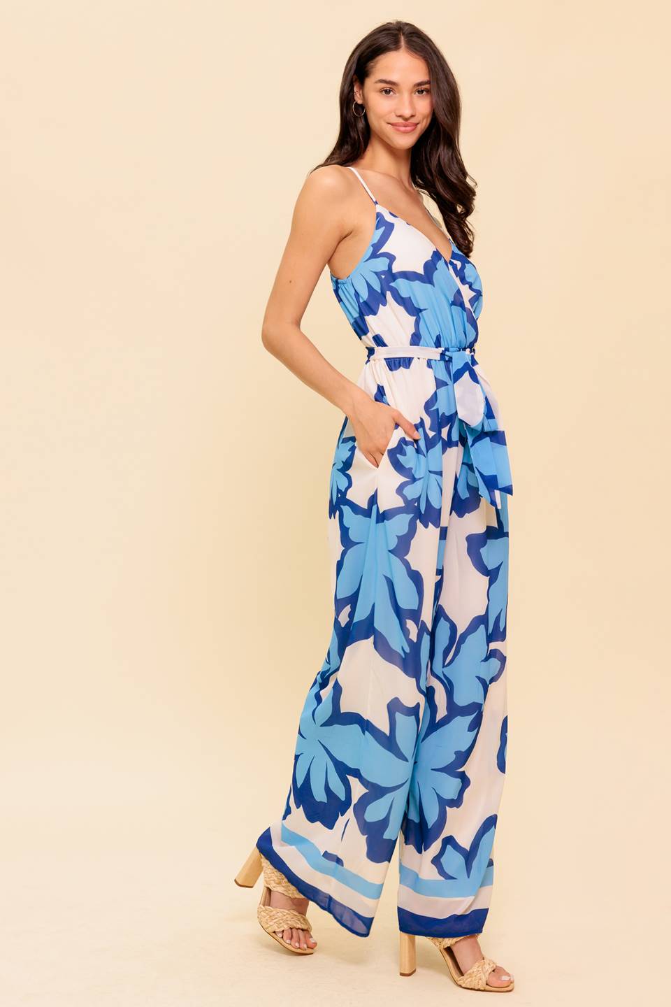 A NOVEL APPROACH NAVY WOVEN JUMPSUIT - MaraFormigone