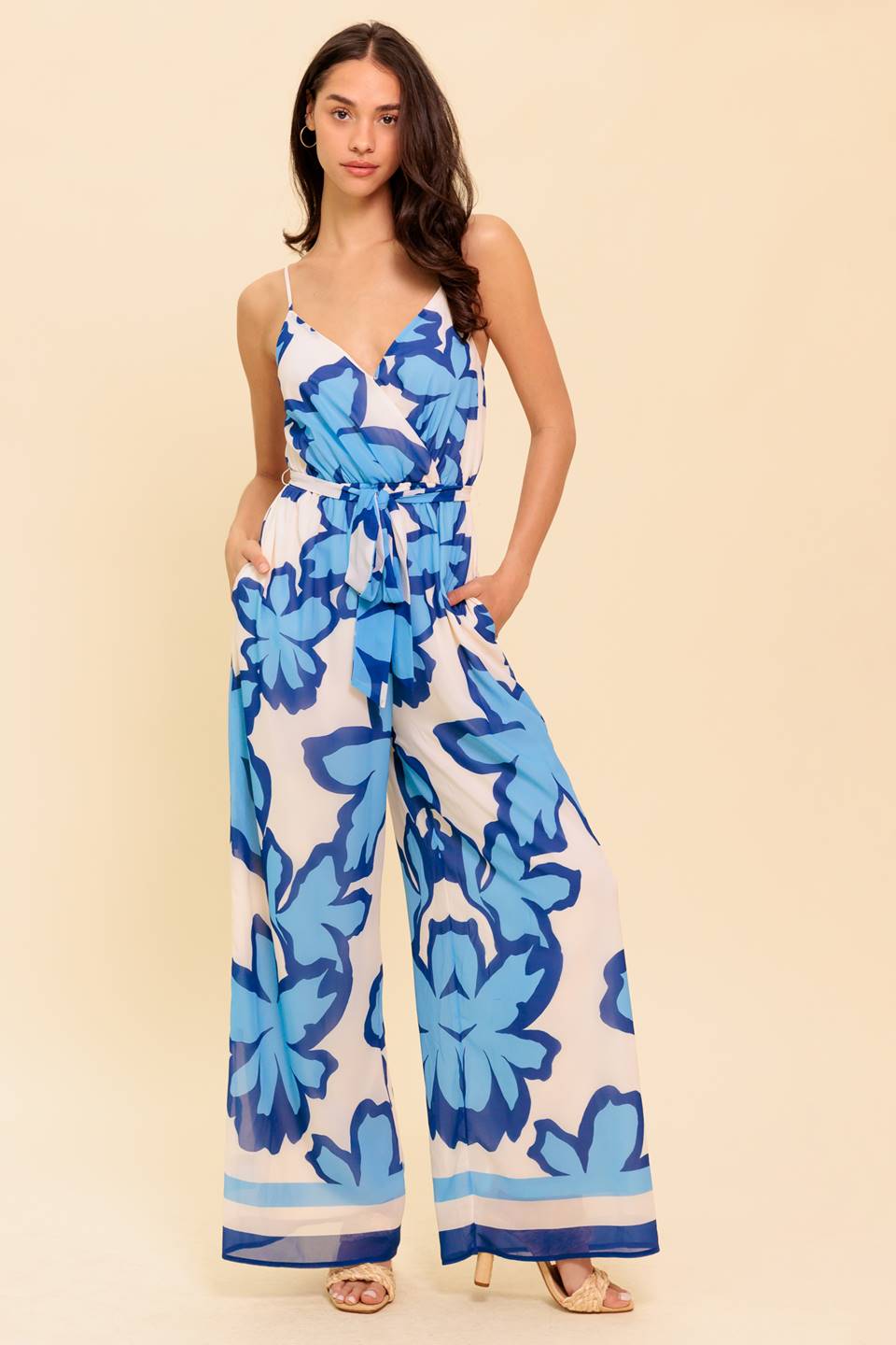 A NOVEL APPROACH NAVY WOVEN JUMPSUIT - MaraFormigone