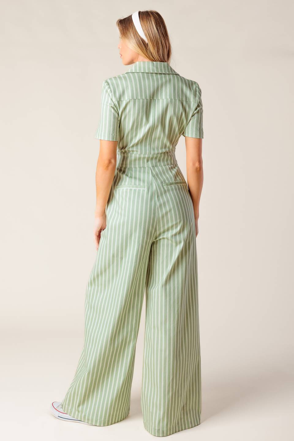 COUNT ME IN OLIVE WOVEN JUMPSUIT - MaraFormigone