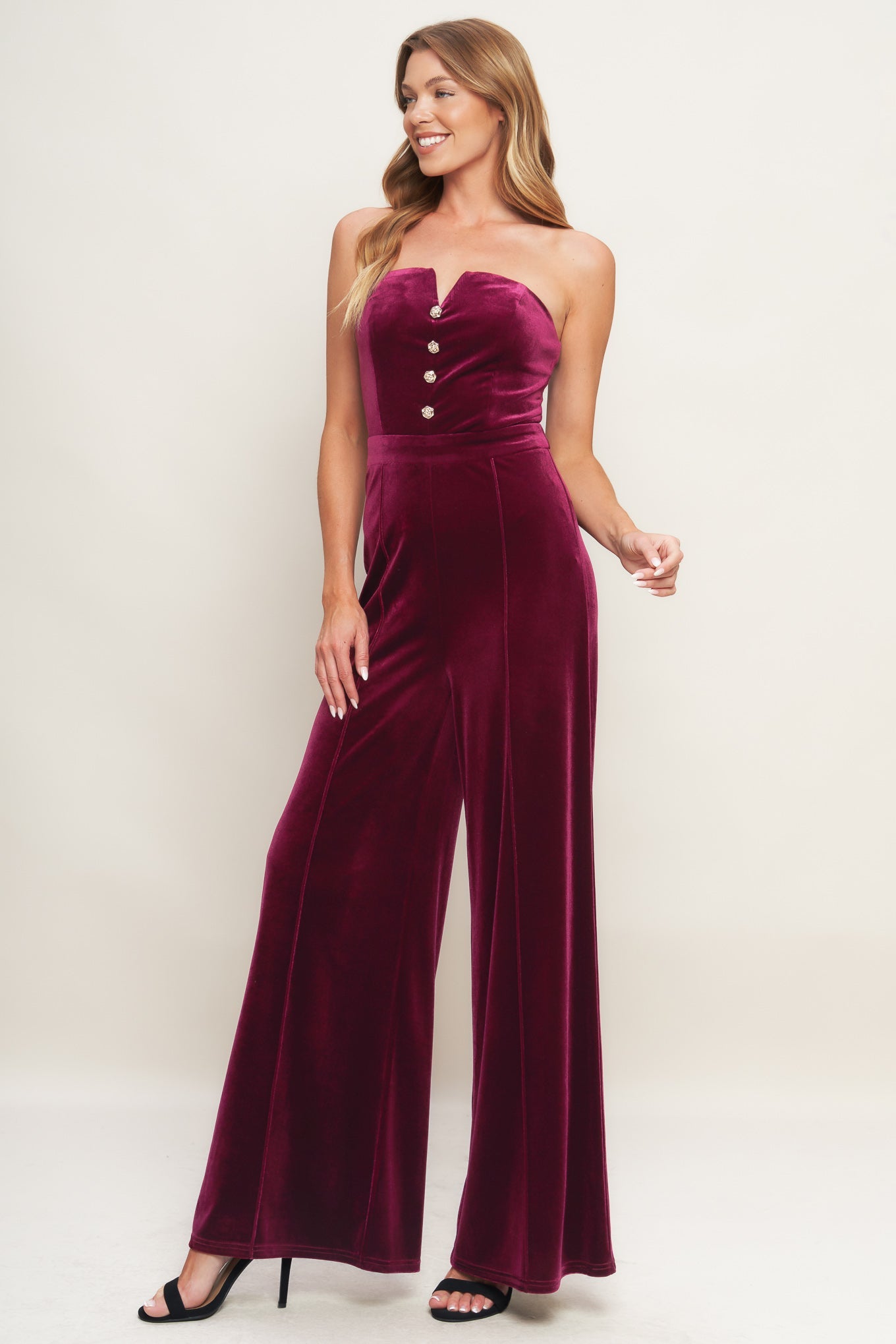 NIGHT QUEEN VELVET JUMPSUIT - MaraFormigone