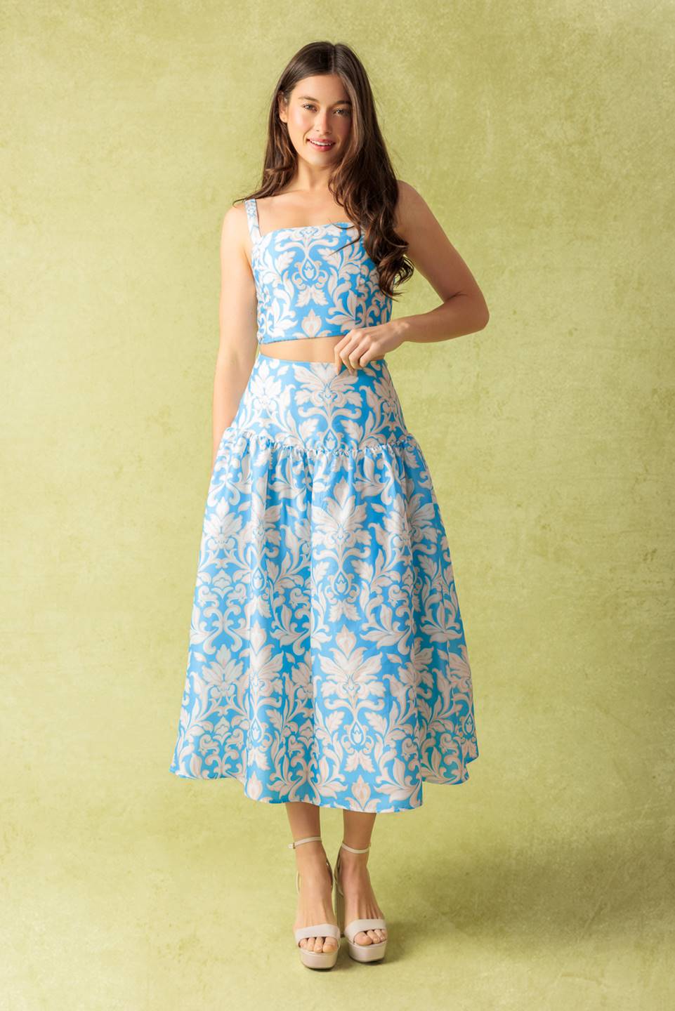 Conjunto de top y falda tejidos Little Moments