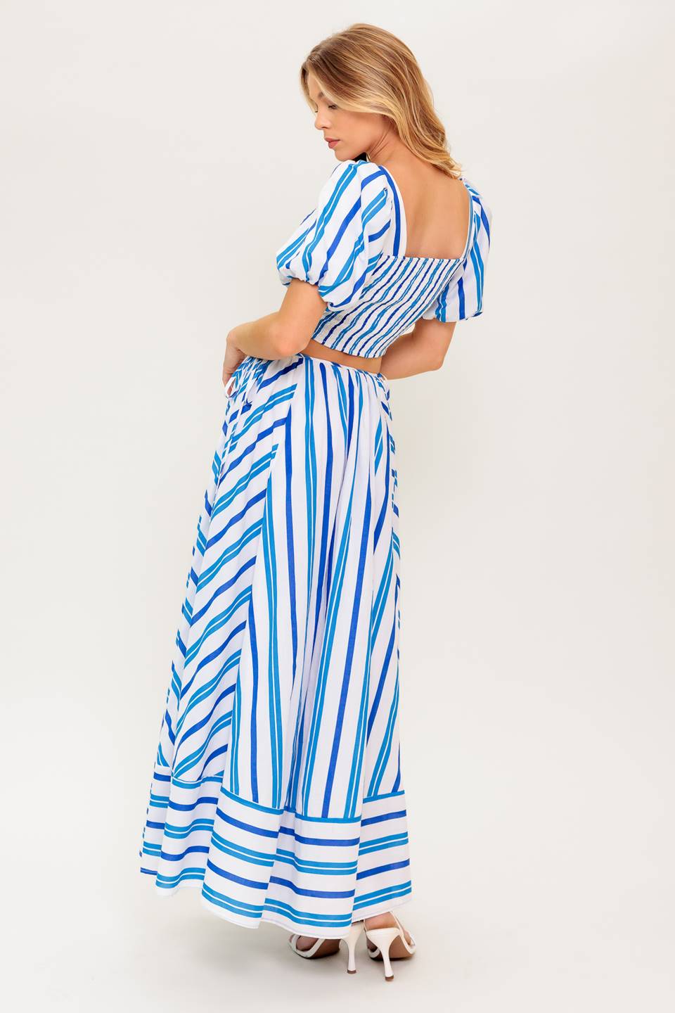 GARDEN WHISPERS WOVEN TOP AND SKIRT SET - MaraFormigone