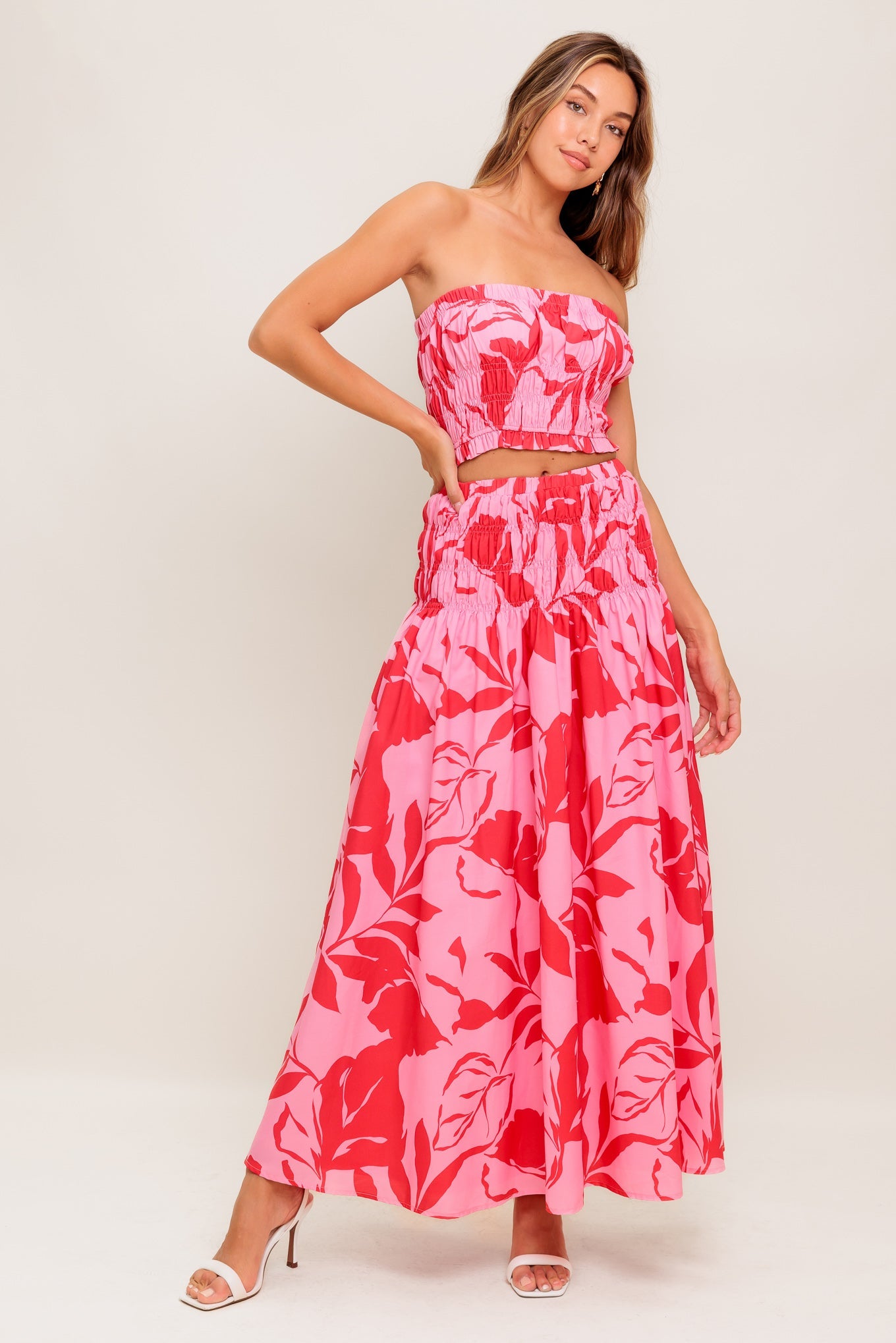 Conjunto de blusa e saia de tecido plano "Anything I Want"