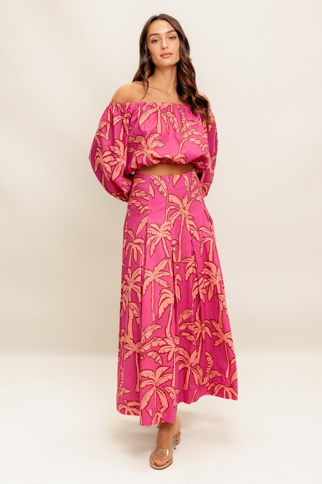 PARADISE MATCH WOVEN TOP AND SKIRT SET - MaraFormigone