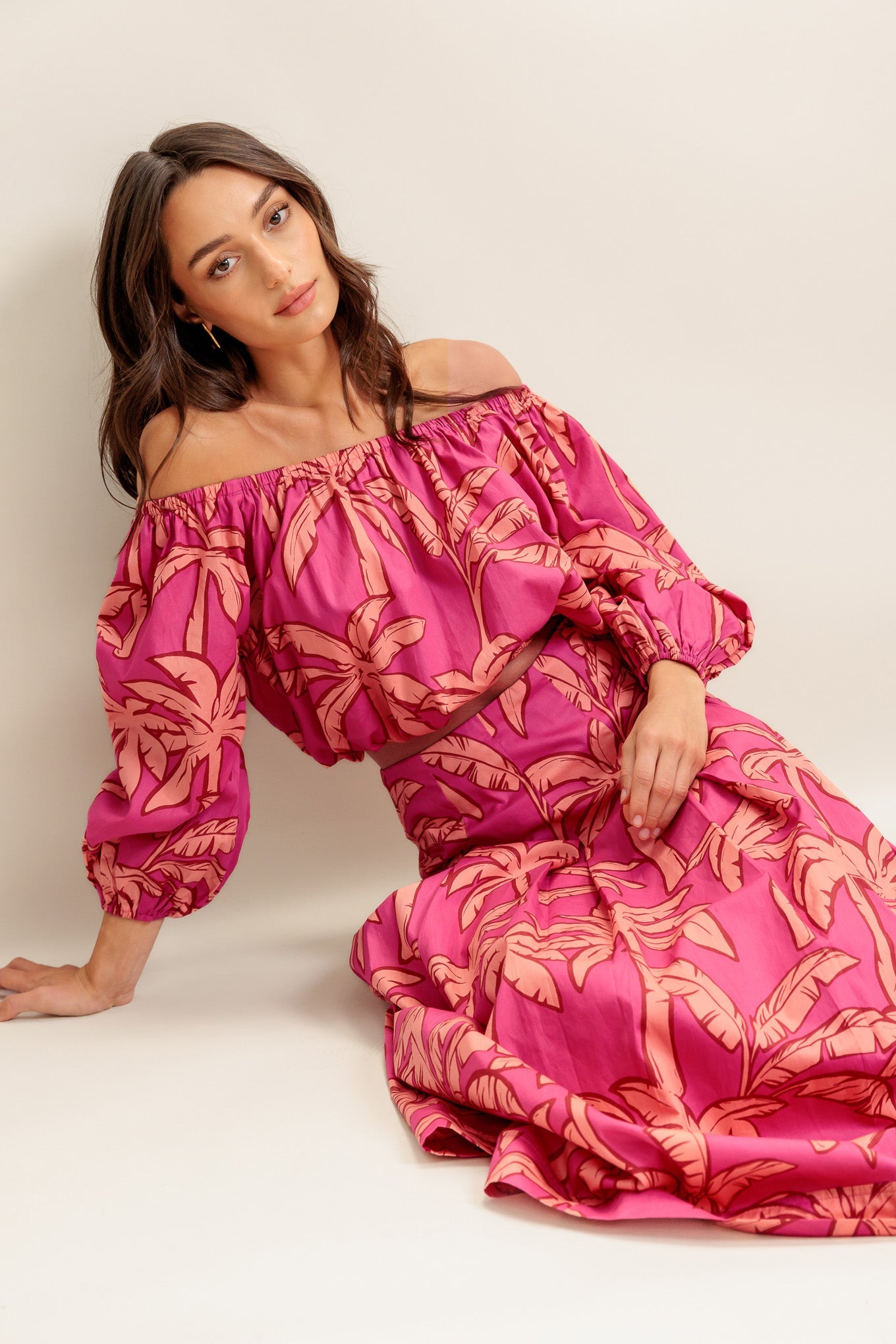 PARADISE MATCH WOVEN TOP AND SKIRT SET - MaraFormigone