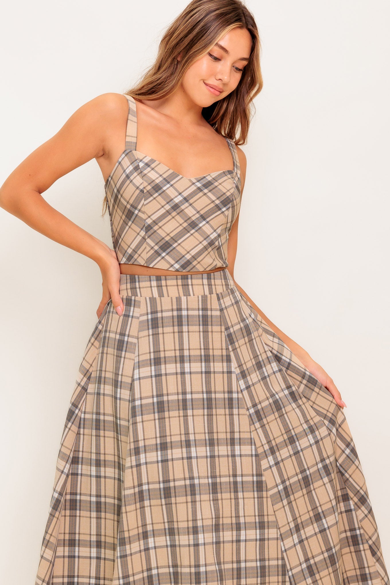 Conjunto de blusa y falda tejidas Heritage Charm