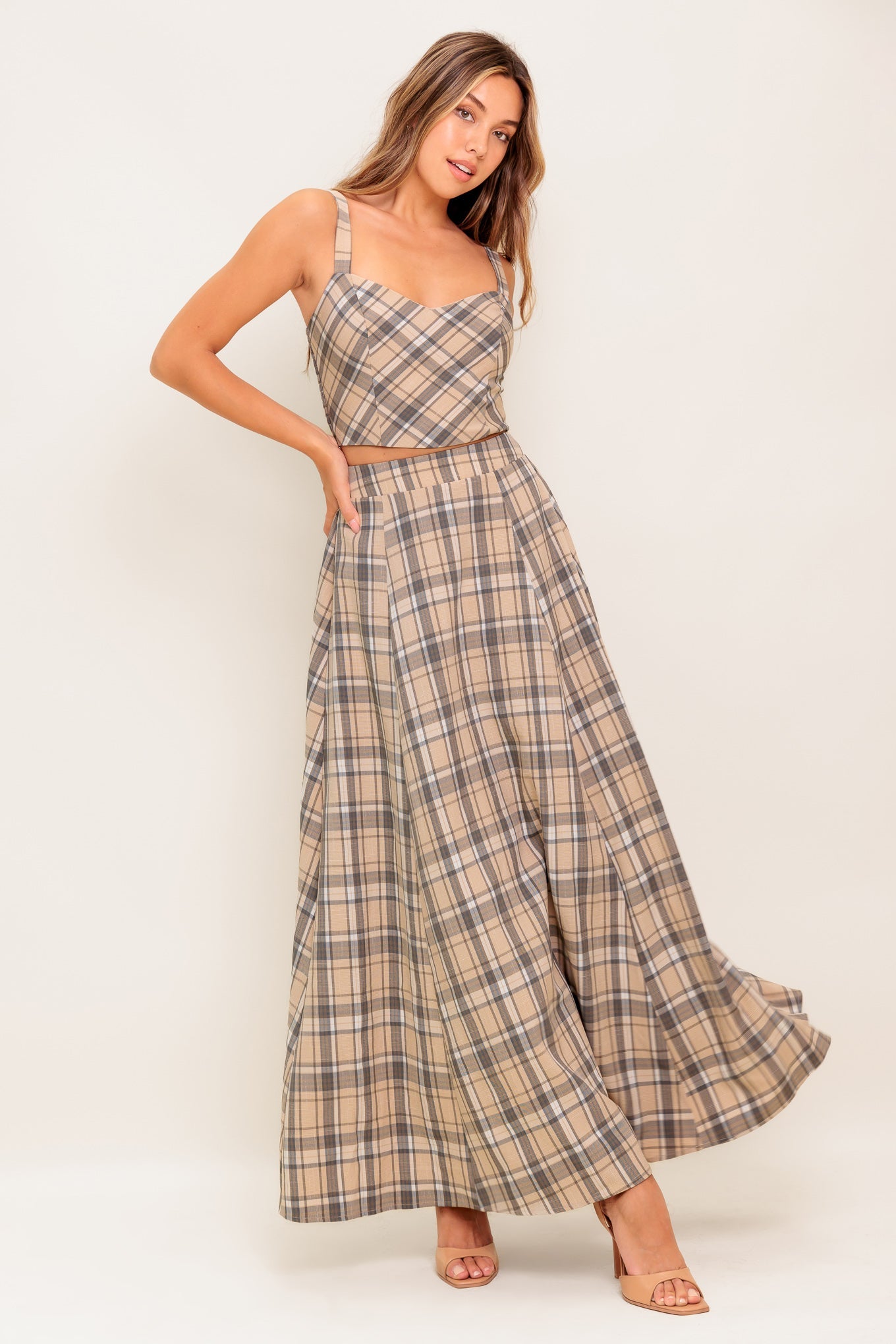 Conjunto de blusa y falda tejidas Heritage Charm