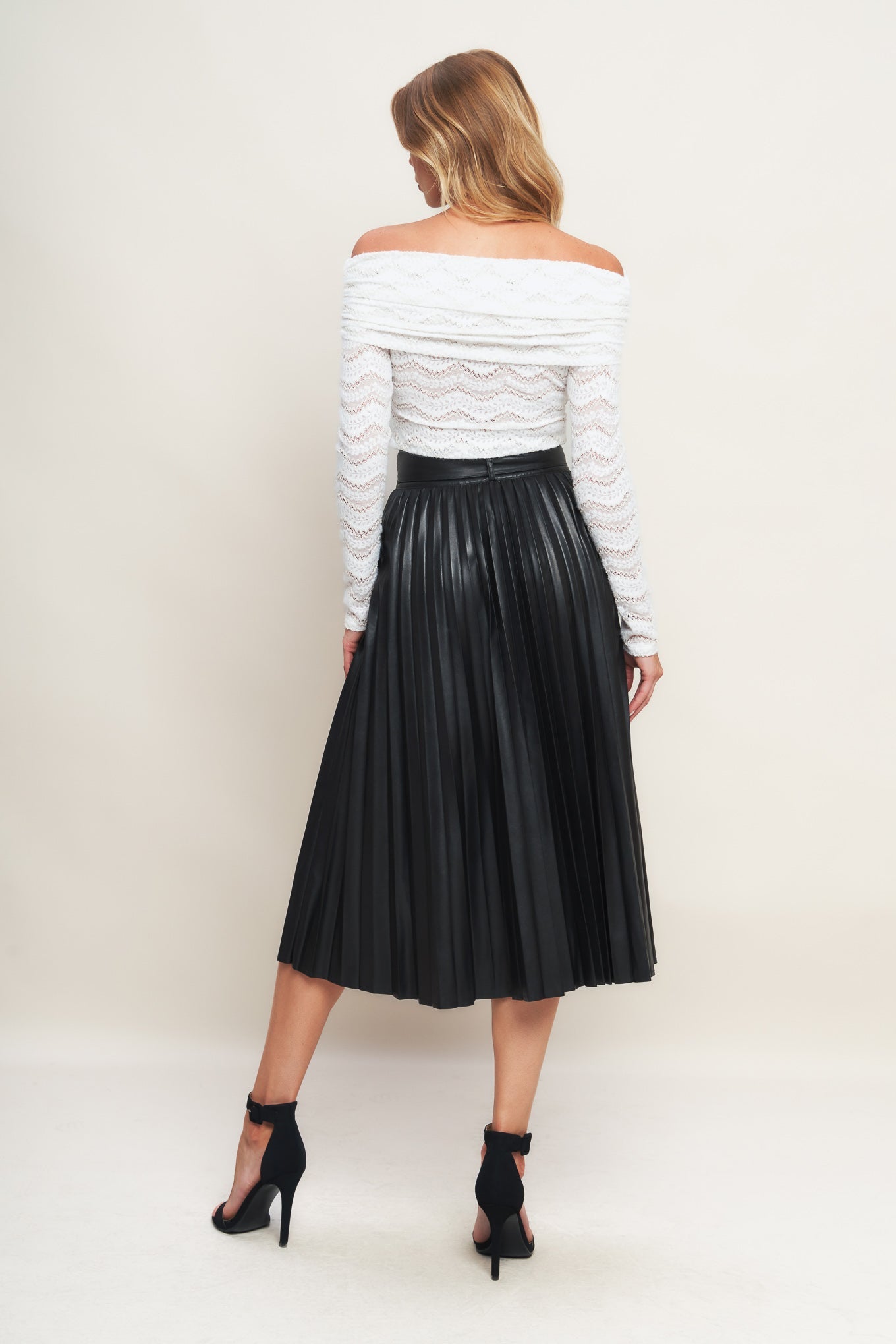 YOU FILL MY LIFE WITH LEATHER MIDI SKIRT - MaraFormigone