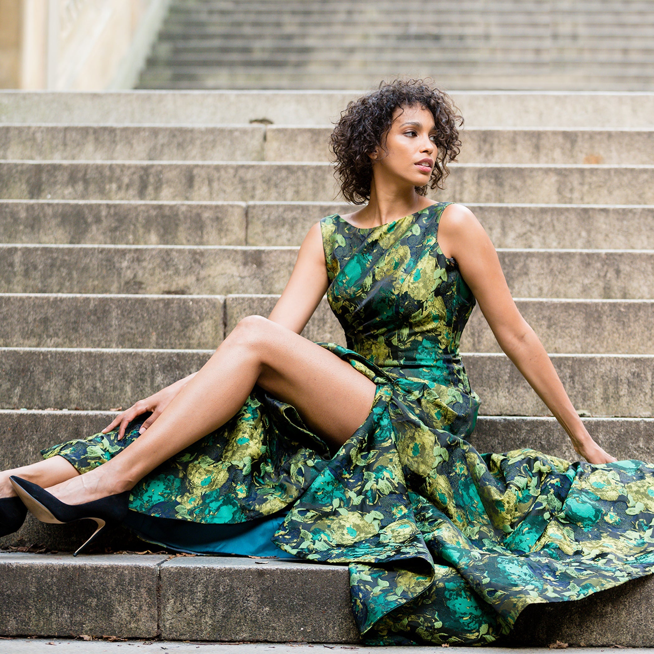 LS Front Zipper Beaded Sheath - MaraFormigone