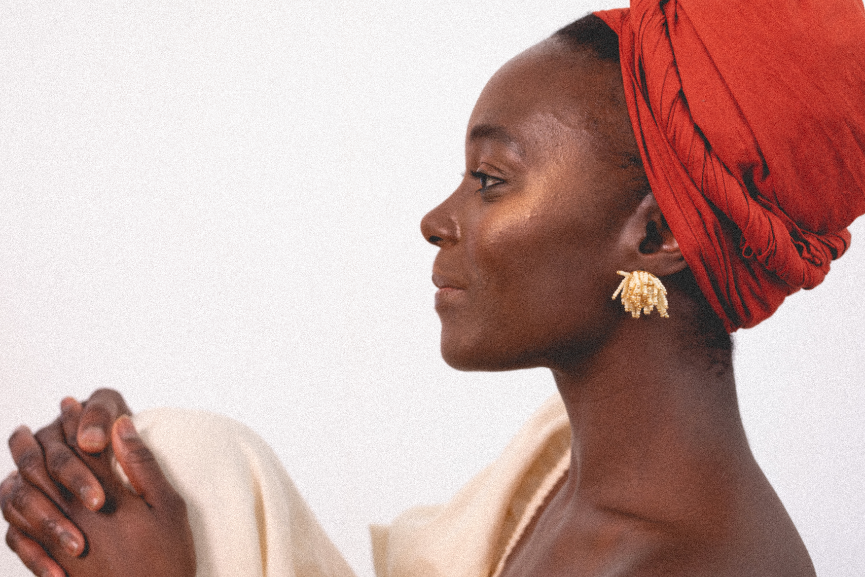 Beaded Fringe Earring.