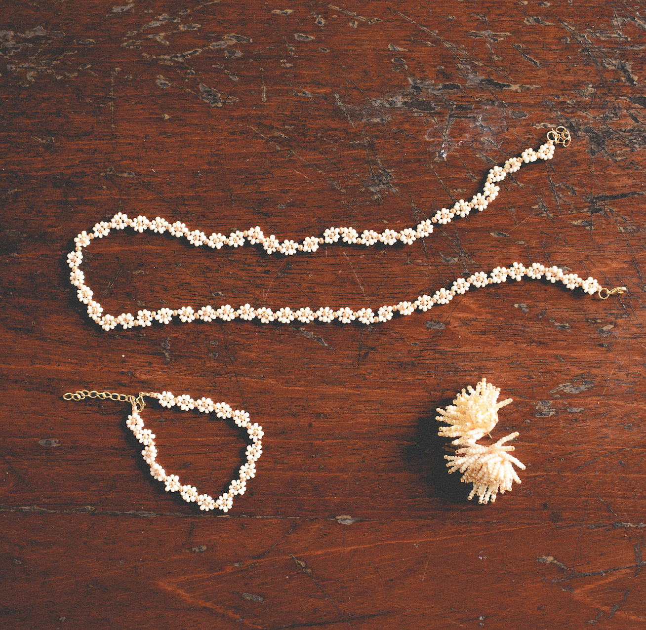 Beaded Fringe Earring.