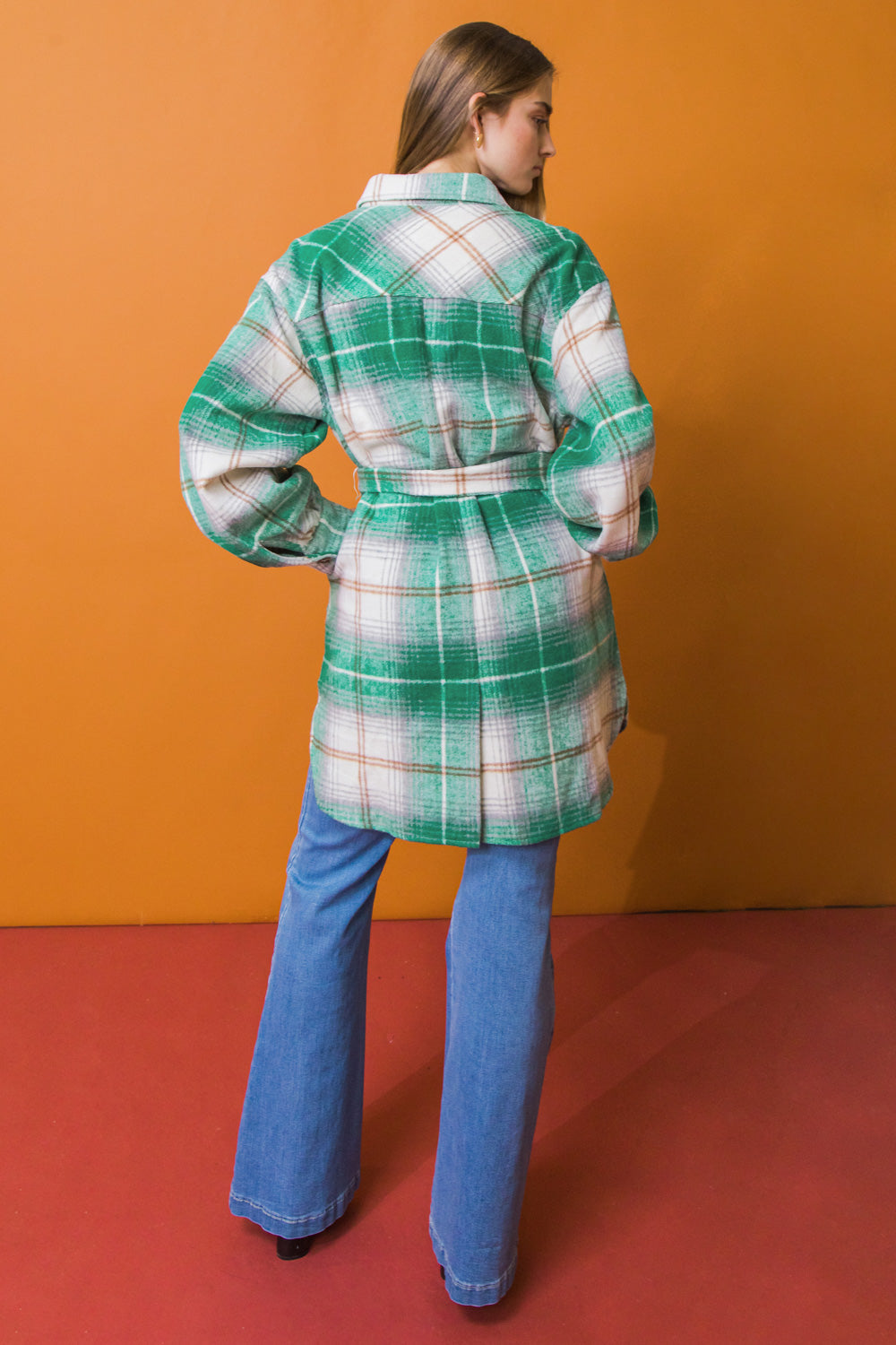 Jaqueta midi de tecido plano Sweet Evenings