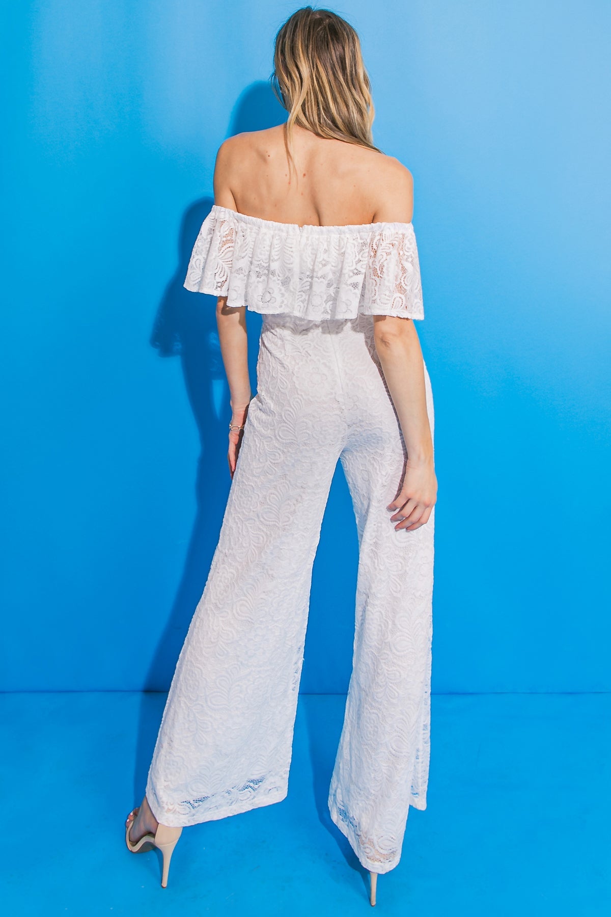 FATE INTERVENES WOVEN LACE JUMPSUIT - MaraFormigone