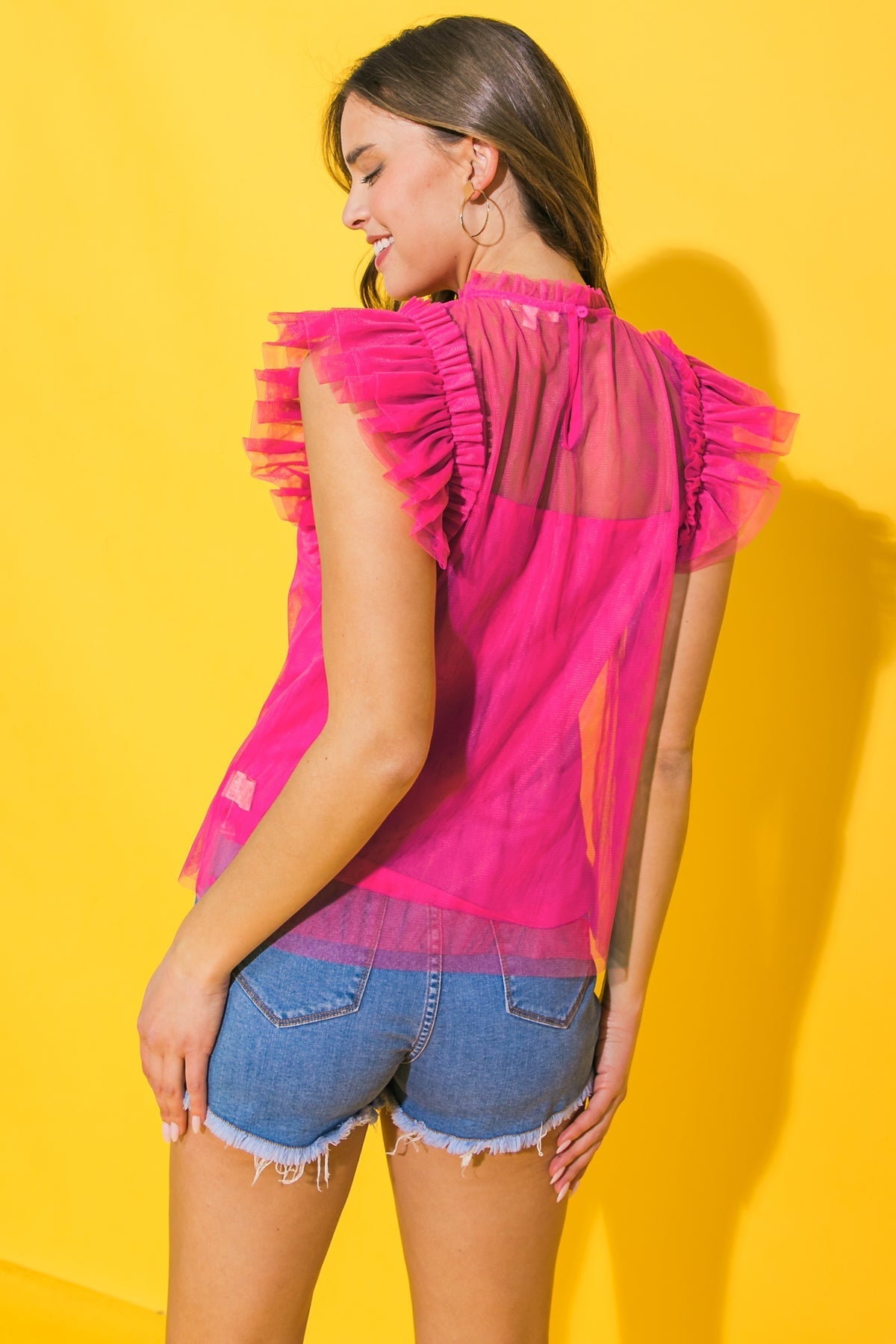 VOCÊ ESTÁ EM MEUS PENSAMENTOS BLUSA DE TULE