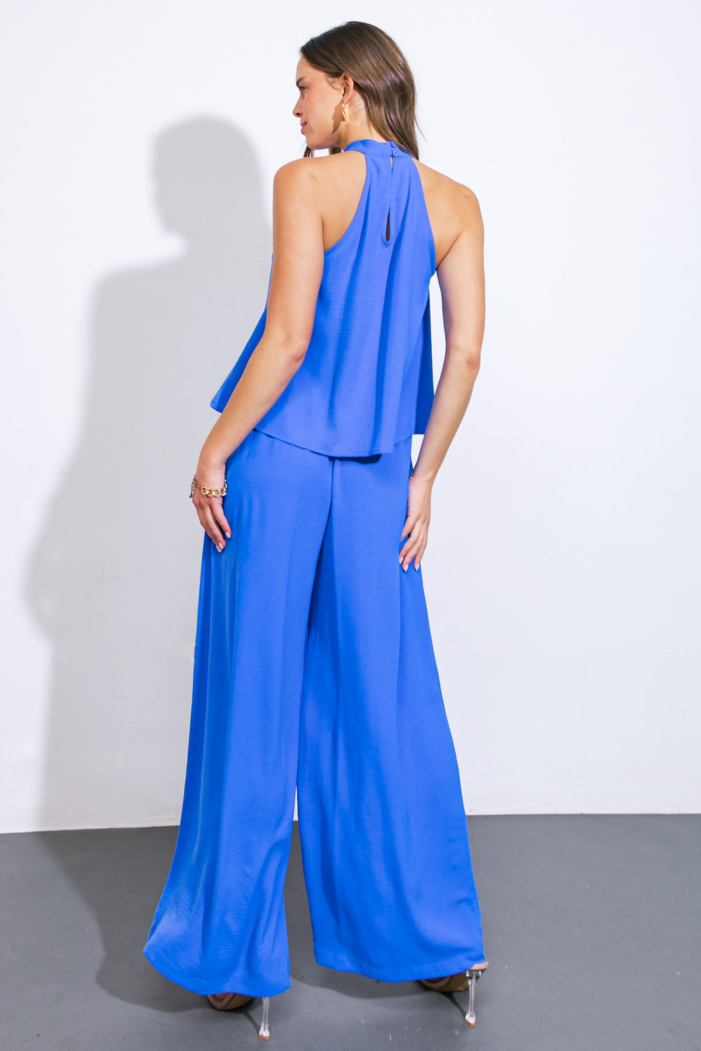 Conjunto de blusa e calça de tecido plano ALWAYS BE AROUND