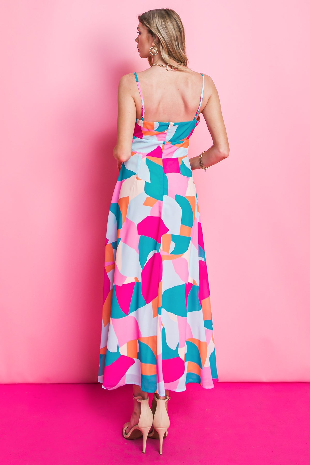 BLUE OCEAN BEACH WOVEN MIDI DRESS - MaraFormigone