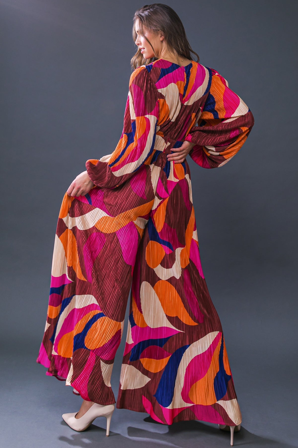 SET A TREND PLISSE JUMPSUIT - MaraFormigone