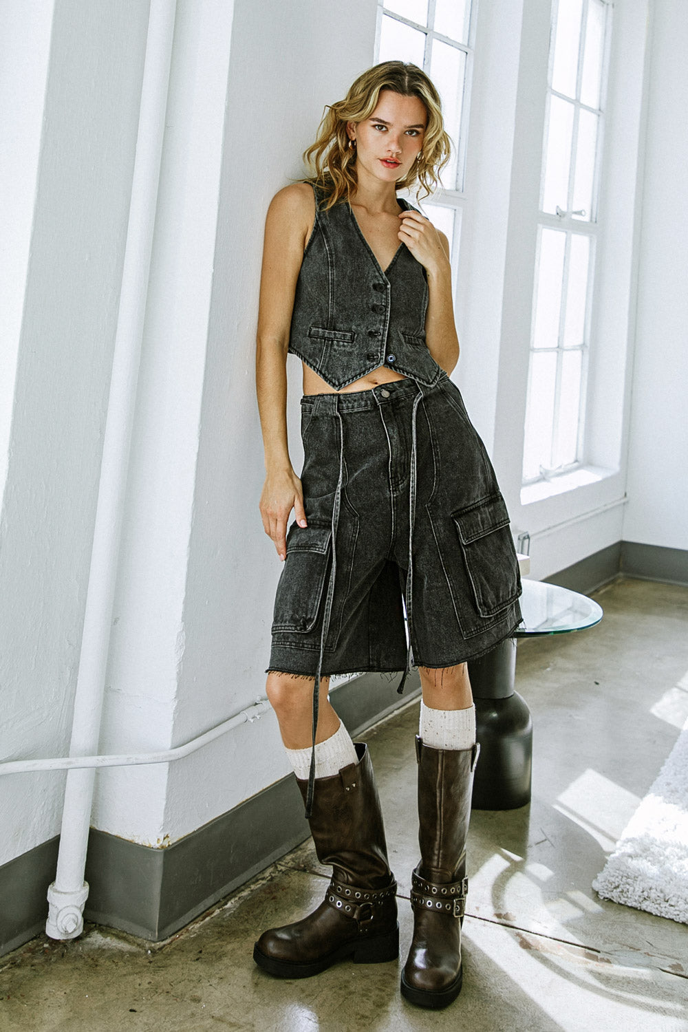 A BETTER DAY DENIM SHORTS - MaraFormigone