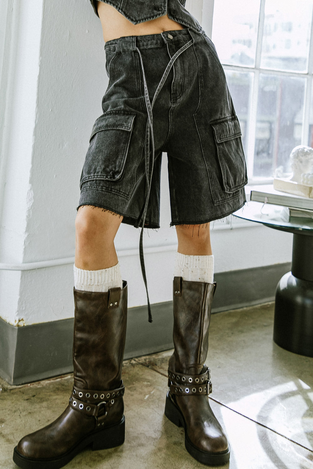 A BETTER DAY DENIM SHORTS - MaraFormigone