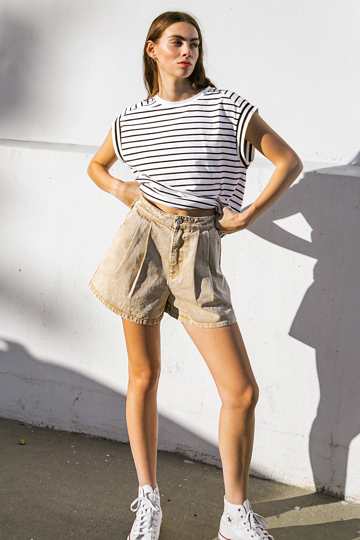 BETTER DAYS AHEAD TWILL SHORTS - MaraFormigone