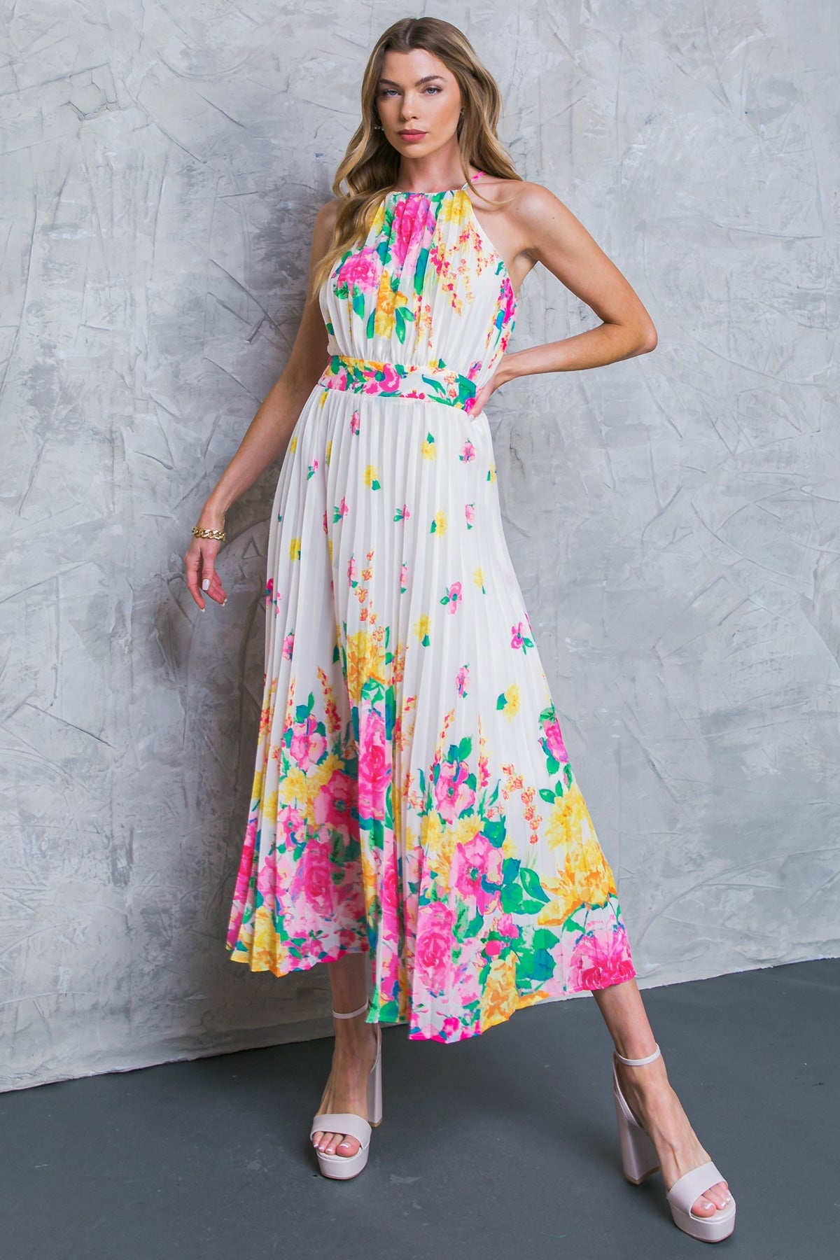 ALBERGO STELLA WOVEN MIDI DRESS - MaraFormigone