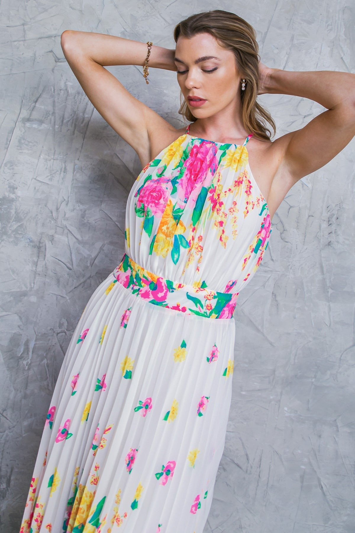 ALBERGO STELLA WOVEN MIDI DRESS - MaraFormigone