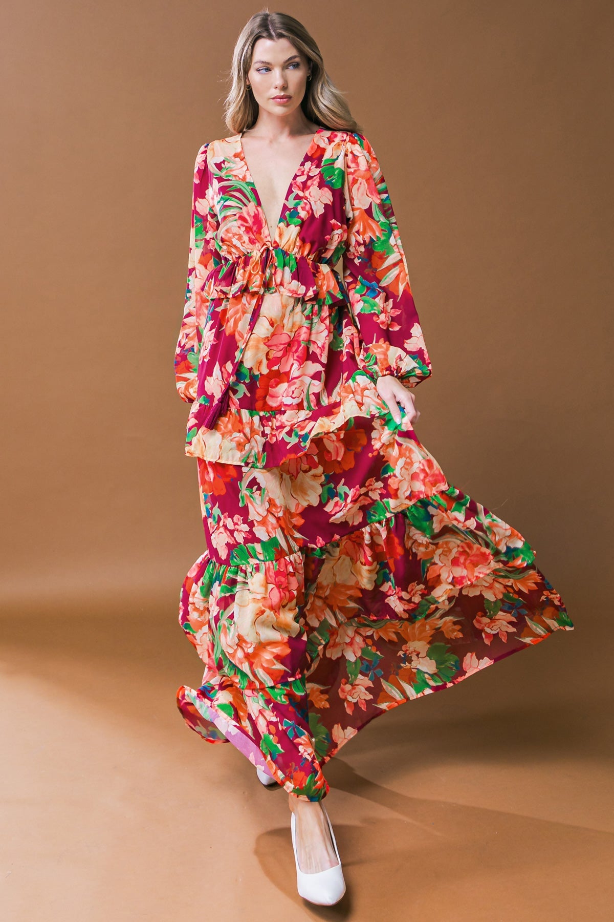 LEAVE YOU SPEECHLESS WOVEN MAXI DRESS - MaraFormigone