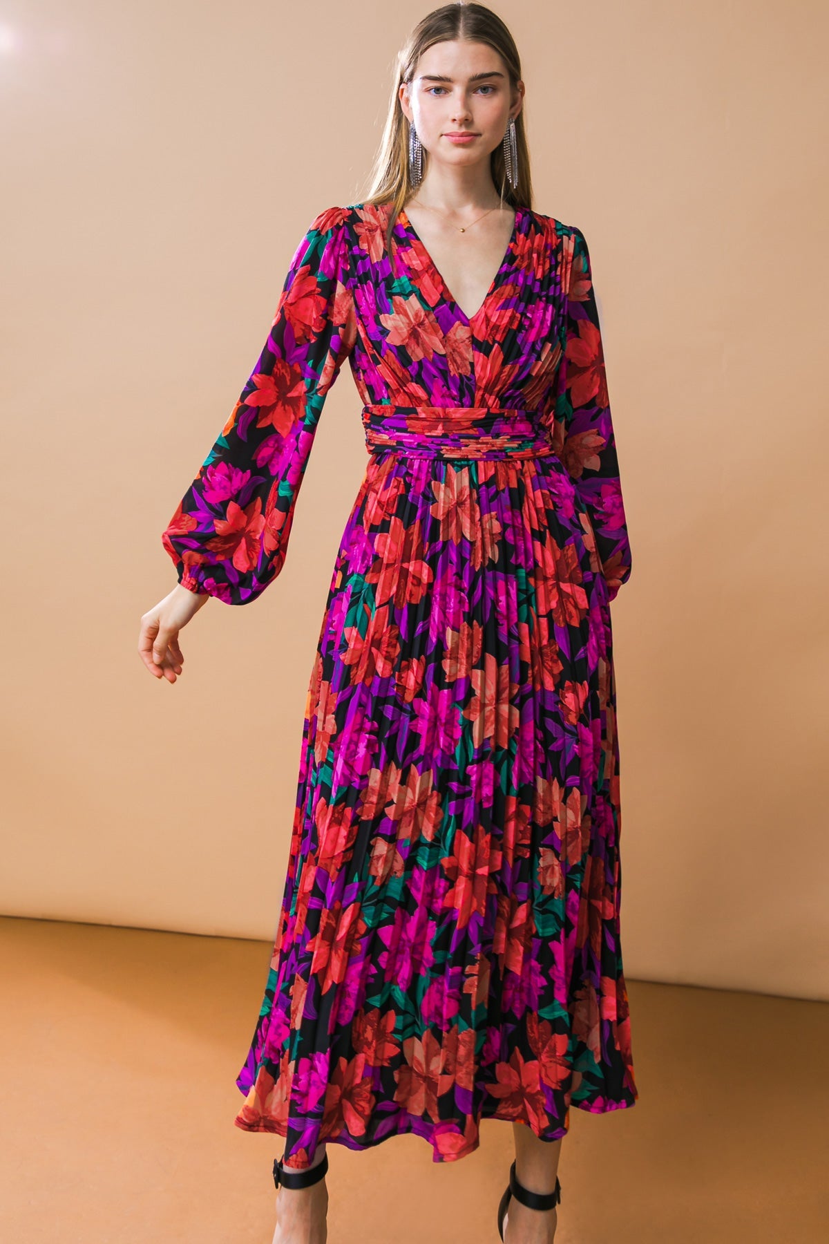 OUR BEAUTIFUL LOVE WOVEN MIDI DRESS - MaraFormigone