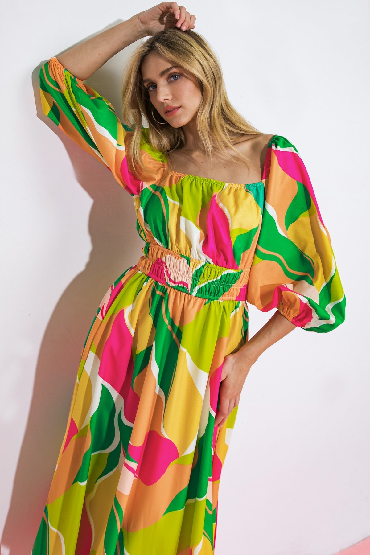 VESTIDO MIDI DE TECIDO "A SECOND THOUGHT"