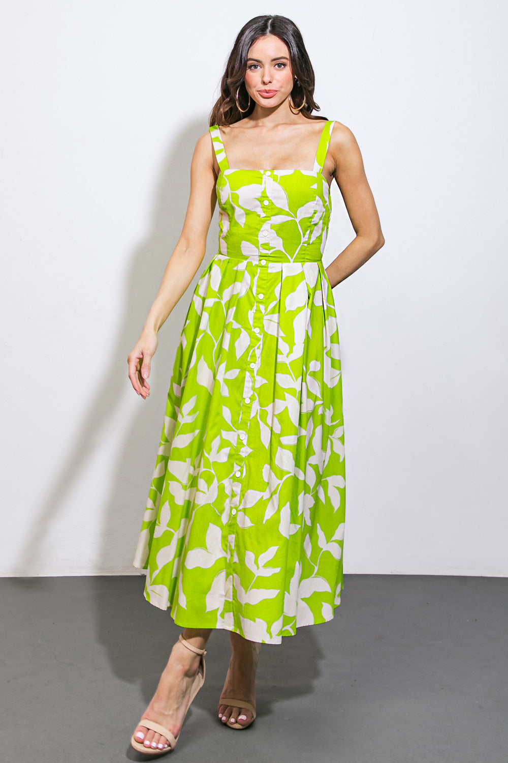 A PASSIONATE HEART WOVEN MIDI DRESS - MaraFormigone