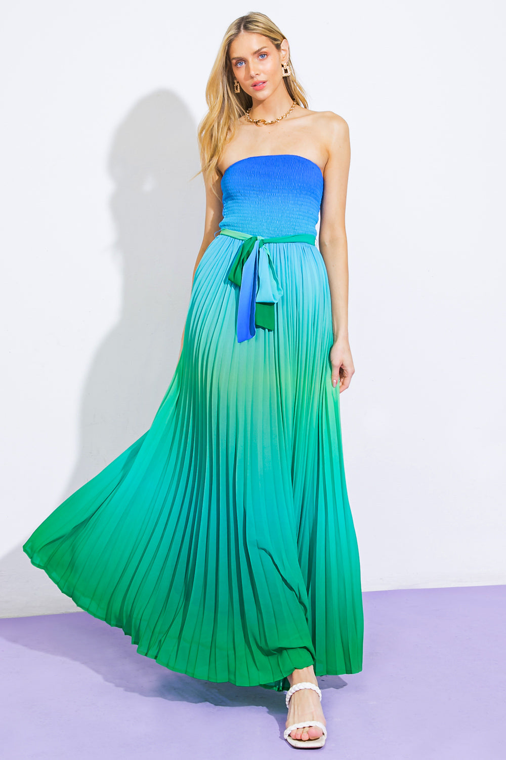 GIVE IT A GO IN GARDEN WOVEN MAXI DRESS - MaraFormigone