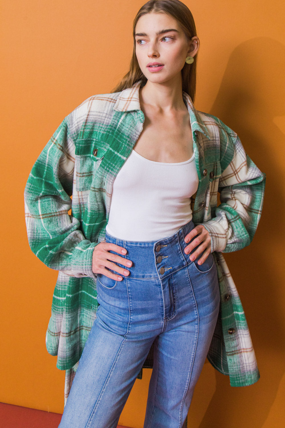 Jaqueta midi de tecido plano Sweet Evenings