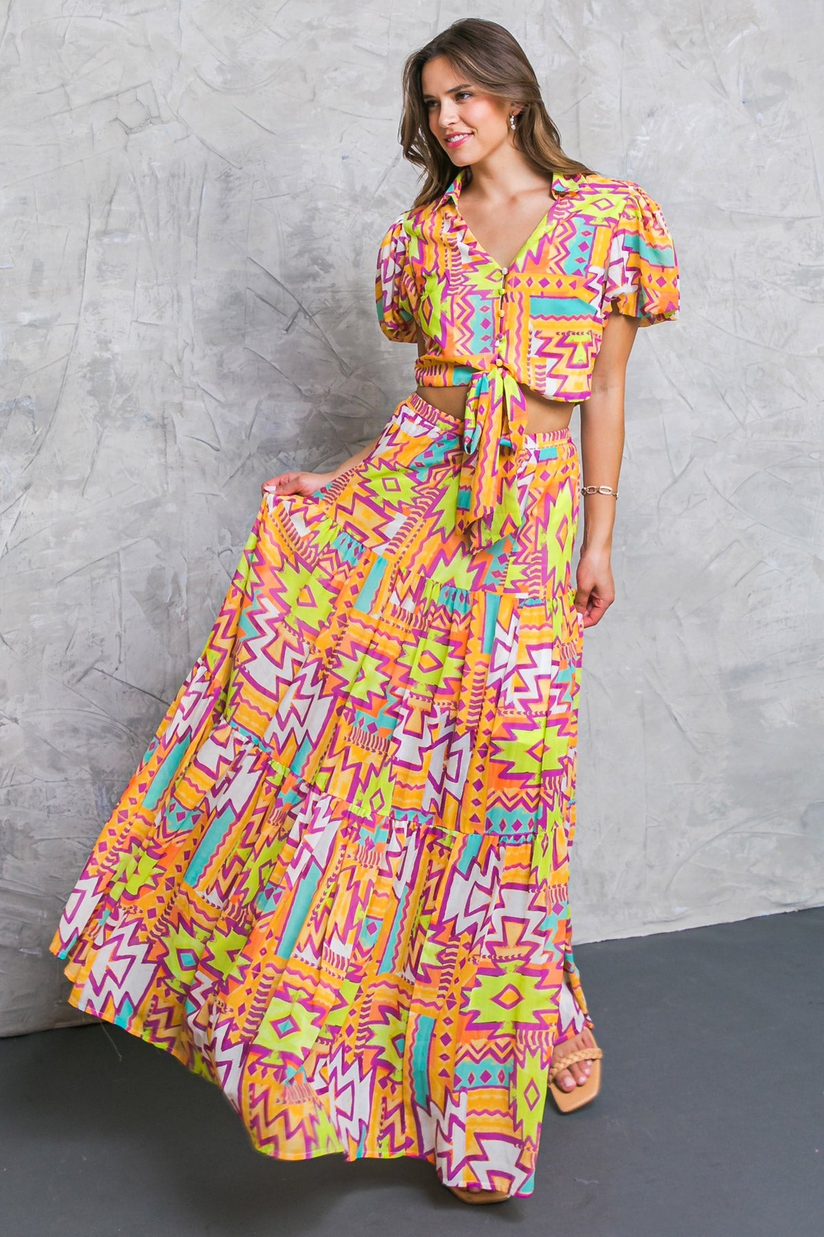 WILL NOT BE FORGOTTEN WOVEN SKIRT - MaraFormigone