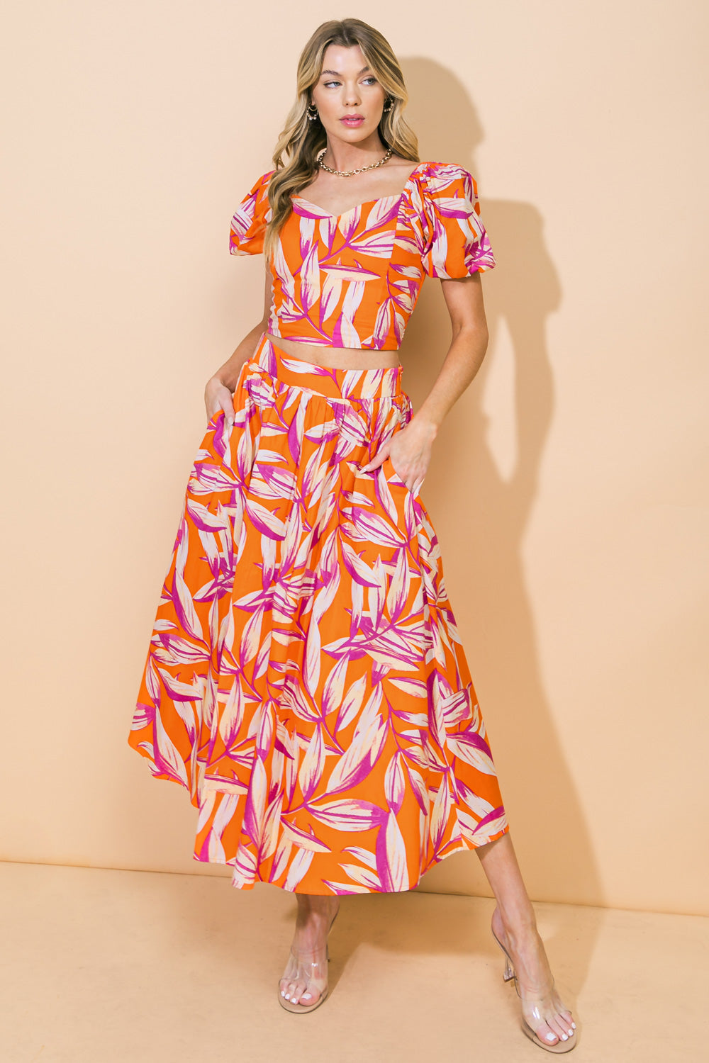 A WORLD OF GOOD WOVEN CROP TOP - MaraFormigone